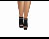 Black zipper heels