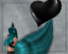 Angel's Teal Heart Tail