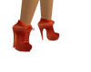 Tangerine ankle boots