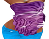 sexy purple zebra top