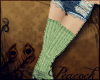 -P- Green Wool Stockings