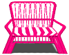 rattan chair pink