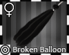*m Broken Blak Balloon F