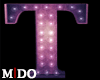 M! T Pink Letter Neon