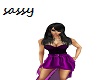 sassy purple dress