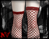 ✚Fishnet Red-Stockings