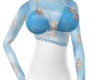 Blue Cute Crop