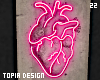 Neon Heart Canvas