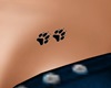 Left breast tattoo paws 