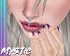 Purple French Tip Nails
