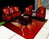 Sofa anturio rojo