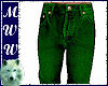 Green Straight Leg Jeans