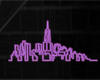 Neon city sign