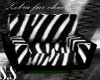 Zebra fur chair