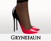 Black & red heels nylons