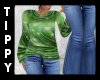 TIP: BBW Green Sweater