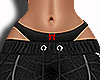 Black Drop Down Pants