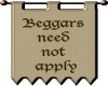 Banner-No Beggars