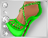 GREEN GLAM PUMPS