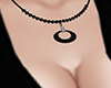 black round necklace