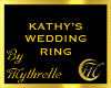 KATHY'S WEDDING RING