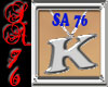 {SA} K Initial necklace