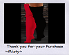 M~Red & Black Thigh Sock