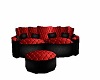 Red Cushion Cuddle Sofa
