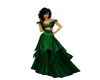Emerald Peasant Dress