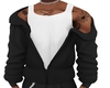 Black&White Zip Up Jacke