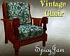 Vintg Country Chair Teal
