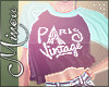 M| Paris vintage Top