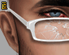 White broken glasses