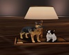 adorable dog lamp