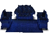 LL-Blue Velvet sofa set