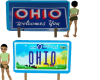 OHIO  road sign