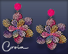 C | Flower Drop Earrings
