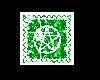 green wiccan stamp