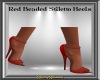 Red Bead Stiletto Pumps