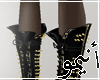 A* gold spiked boots