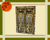 Old bronze rusty door