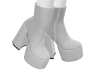 M-fame white boots