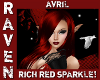 Avril RICH RED SPARKLE!