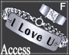 A. I Love U S.Bracelet