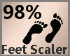 Feet Scale 98% F