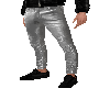 Silver leather Jeans