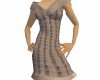 brown sleeveless dress