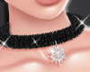 Snowflake Black Choker