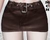 𝖒. Leather Mini Skirt