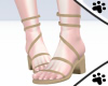 .M. Tan Wrap Sandals